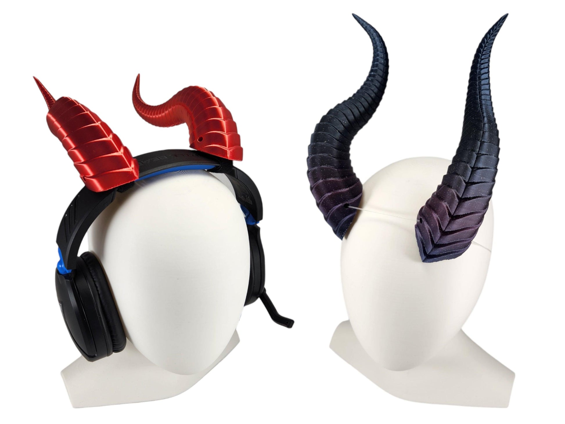 Dragon Horns for Cosplay or Headset | 3D Printed Cosplay Accessory - 3dkingdom