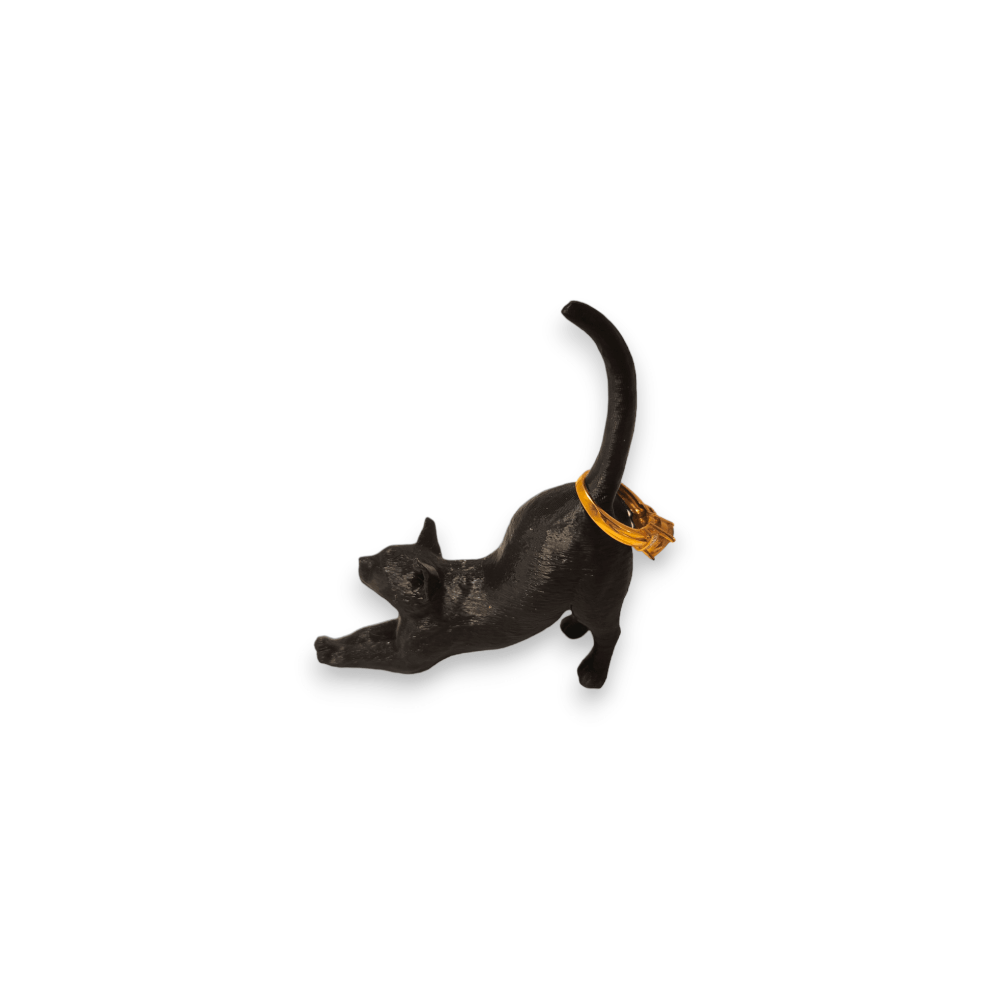Cat Ring Holder - Eco-Friendly 3D Printed Jewelry Organizer - 3dkingdom