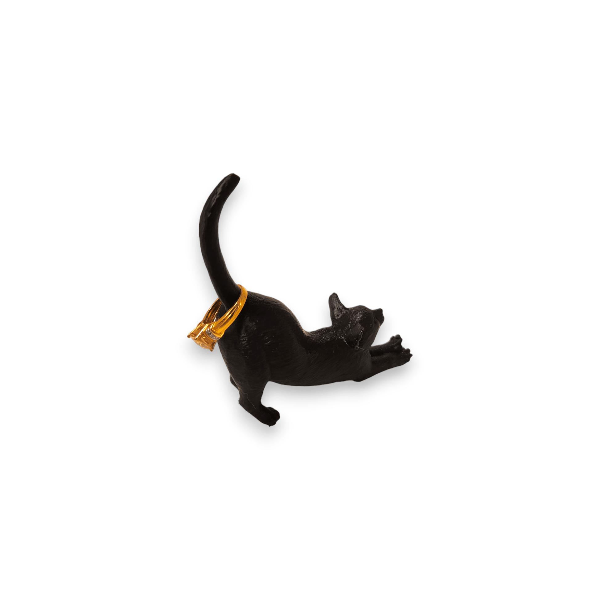 Cat Ring Holder - Eco-Friendly 3D Printed Jewelry Organizer - 3dkingdom