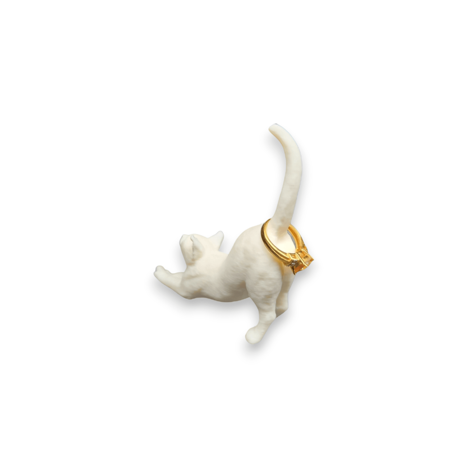 Cat Ring Holder - Eco-Friendly 3D Printed Jewelry Organizer - 3dkingdom